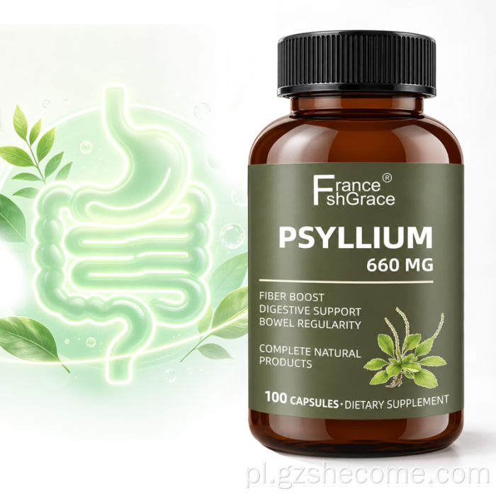 Kapsułki Shecome Psyllium Husk dla zdrowia układu trawiennego